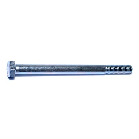 Midwest Fastener Grade 5, 1/2"-13 Hex Head Cap Screw, Zinc Plated Steel, 6-1/2 in L, 25 PK 00350